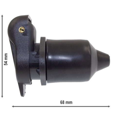 Csatlakozó aljzat 3 pólusú - műanyag