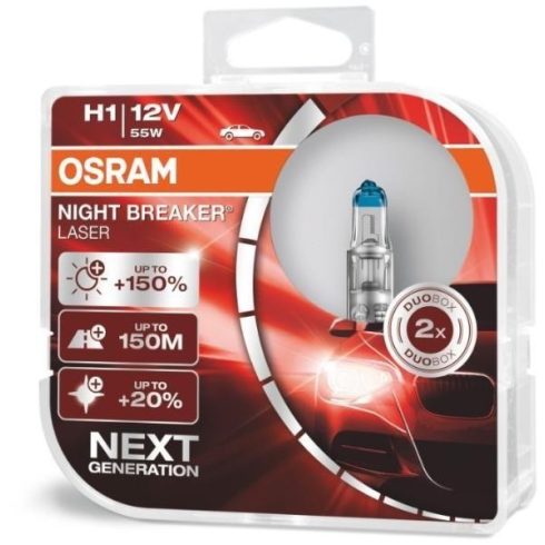 OSRAM H1 12V 55W Night Breaker Laser
