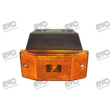 LED Szélességjelző 12-24V sárga, 114 mm hosszú kihajló konzollal