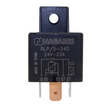 Relé 24V 5 lábas dupla kimenettel diódás MR70