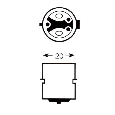 IZZÓ 12V 25/25W BA20D  halogén simson