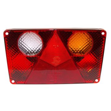   Univerzális Hátsólámpa 4 kamrás búra fényvisszaverő háromszöggel tolatólámpás lámpához