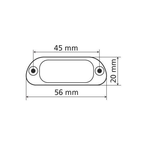 Rendszámlámpa ledes