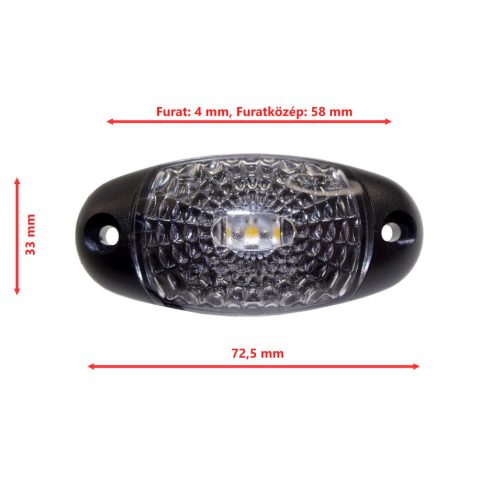 Ledes helyzetjelző lámpa Fehér