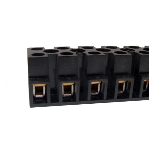 Bakelit sorkapocs 4 mm2-vezetékhez 12 tagú