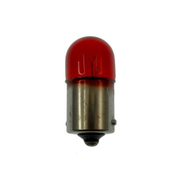 Izzó 12V 5W piros BA15S