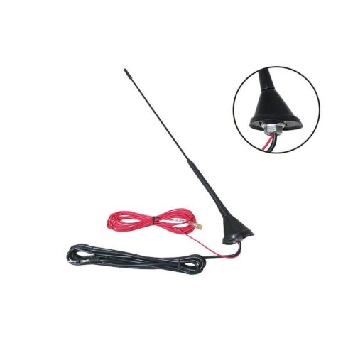 Tetőantenna VW Bora Golf Passat  SKODA Fabia Felicia Octavia erősítős 40 cm antennarúd