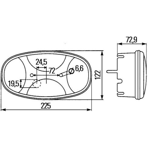 Hella hátsólámpa 2VP343640031