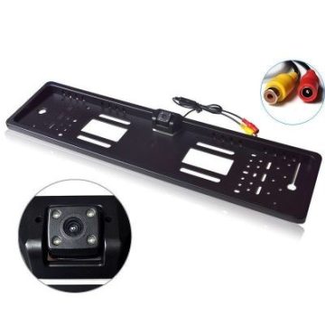   Tolatókamera rendszámtábla keretbe integrálva IP66 340p 12V