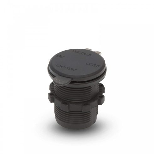 USB töltő feszültség mérő szivargyújtó helyére 12V/24V Quick Charge 3.0