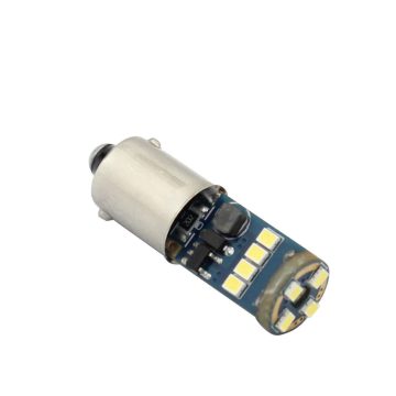   LED 12V 4W helyére fehér BAX9S 15 LED 270-320 LUMEN eltolt lábú