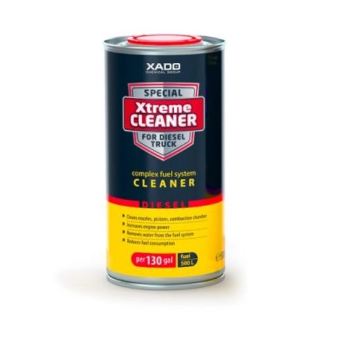 XADO Xtreme Cleaner extrém tisztító folyadék dízel üzemanyagba teherautókba és kamionokba