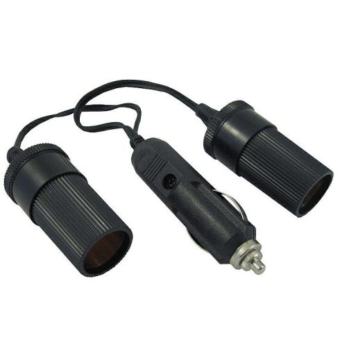 Adapter szivargyújtó 2 elosztó lengő kábellel 12/24V