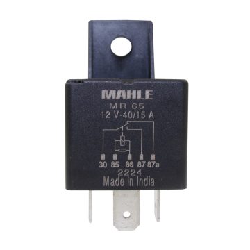 Relé 12V 40/15A 5 lábas ellenállással MR65