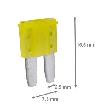 Biztositék villás Mikro2 20A