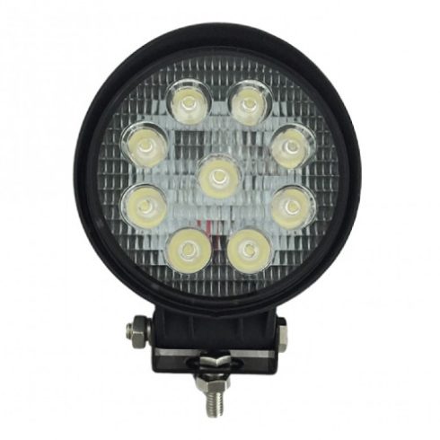 LED Munkalámpa 12/24V kerek 24W szúrófény