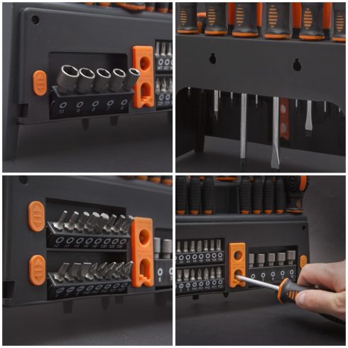 Handy csavarhúzó készlet 39 db-os tartóval csúszásmentes nyél