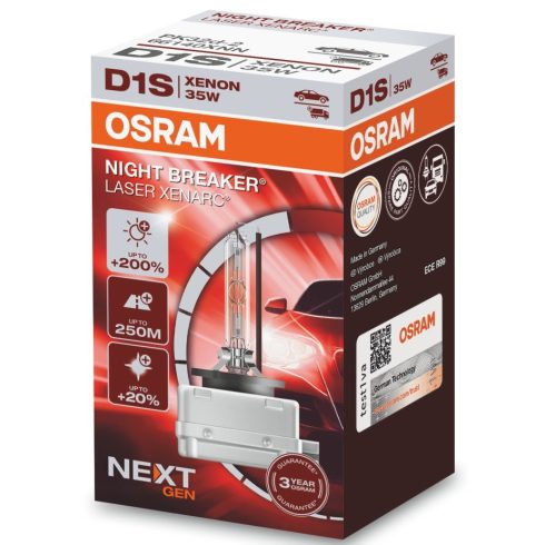 D1S XENON IZZÓ 4500K Osram +200% Night Breaker 