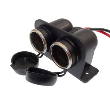 Szivargyujtó aljzat csavarozható dupla 15A