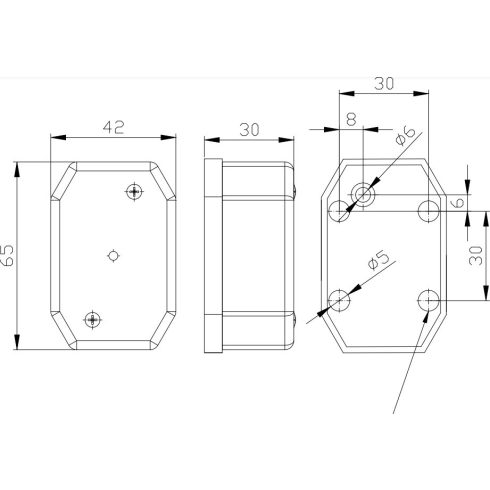 SZÉLESSÉGJELZŐ LÁMPA FEHÉR LEDES