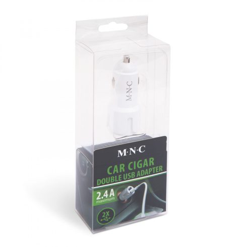 Szivargyújtó kettős USB töltő 2.1A Delight