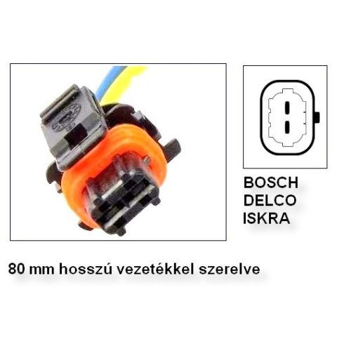 Generátor csatlakozó 2 pólusú vezetékes Bosch Delco Iskra