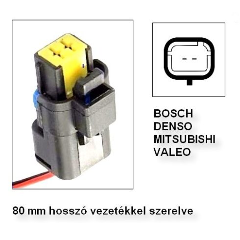 Generátor csatlakozó 2 pólusú Bosch Denso Mitsubishi Valeo