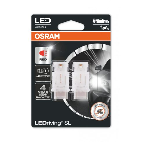 OSRAM LEDRIVING SL 3157DRP-02B P27/7W 2DB/BLISZTER PIROS