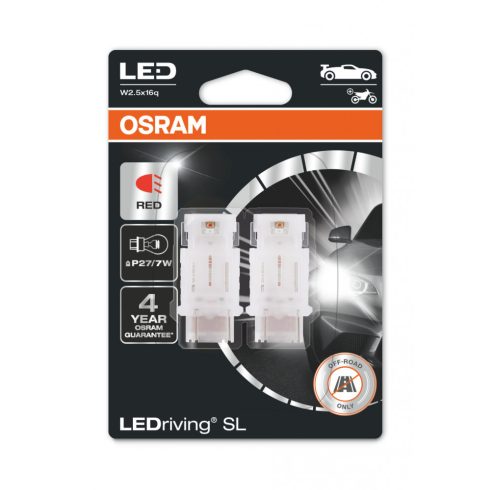 OSRAM LEDRIVING SL 3157DRP-02B P27/7W 2DB/BLISZTER PIROS