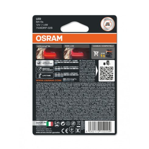 OSRAM LEDRIVING SL 7506DRP-02B P21W 2DB/BLISZTER PIROS