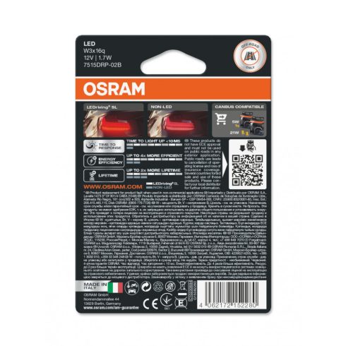 OSRAM LEDRIVING SL 7515DRP-02B W21/5W 2DB/BLISZTER PIROS