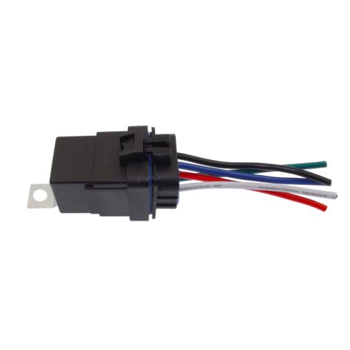 Vízmentes relé tartóval 12V 40A