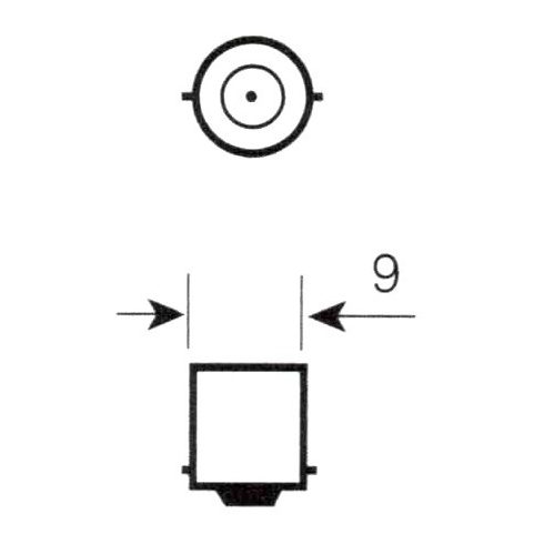 Izzó 12V 5W BA9s halogén Osram