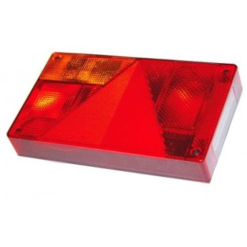 Hátsólámpa búra AJBA 235x138x50mm bal oldali