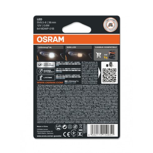 LED szofita helyére OSRAM 6438DWP
