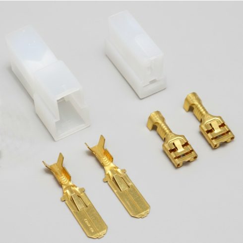 Műanyag csatlakozó szett 2 pólus T alakú