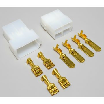 Műanyag csatlakozó szett 4 pólus