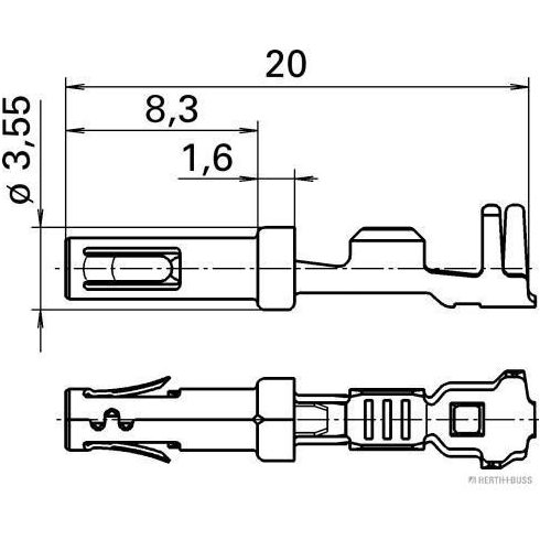 Csősaru 0,5-075 mm2