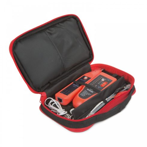 Érpárkereső hangjelzéssel, LED-del - RJ45 kábel teszter 25341