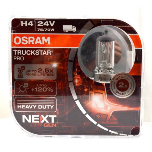 Osram H4 24V 75/70W +120% 64196TSP 