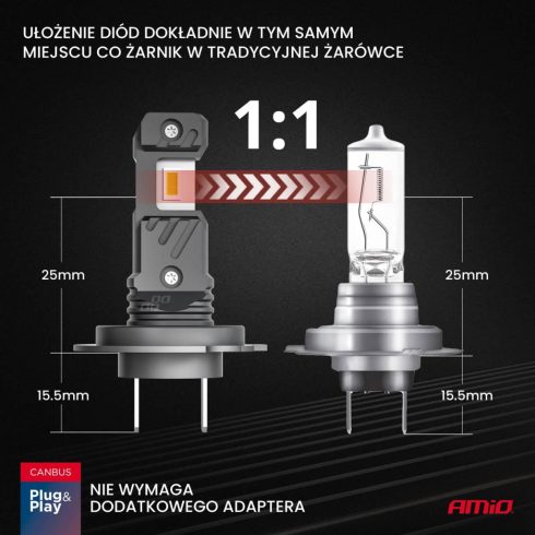 LED szett H7 helyére 60W Hybrid széria