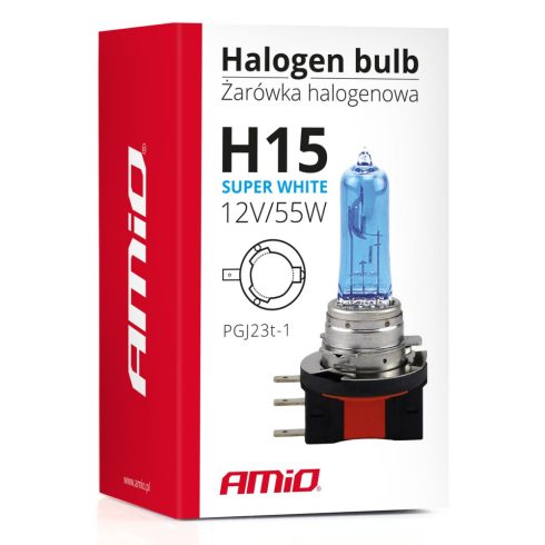 H15 izzó 12V 15/55W Super White