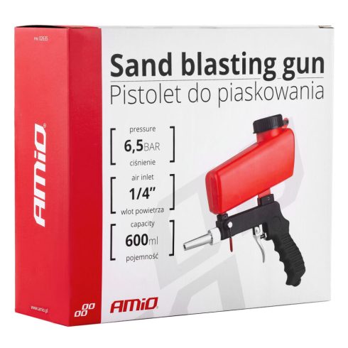 Homokfúvó pisztoly 600mL tartállyal