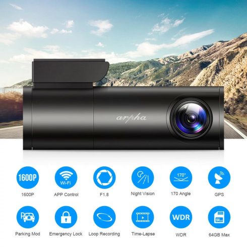 Menetrögzítő kamera első-hátsó