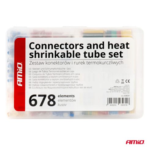 Zsugorcső és saru készlet 678 db-os