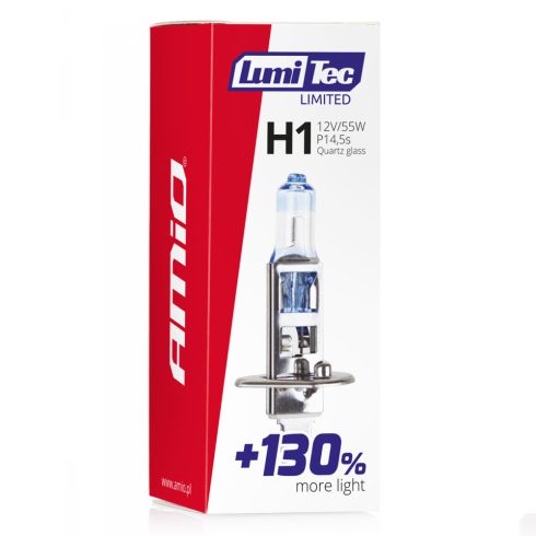 Halogén izzó H1 12V 55W +130%