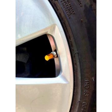 Szelepsapka aluminium Sárga