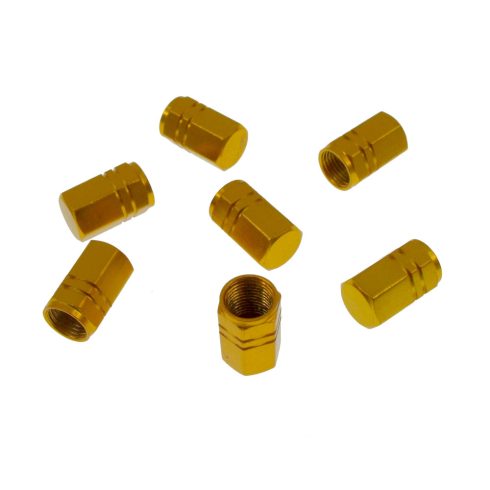 Szelepsapka aluminium Sárga