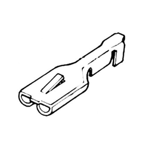 Csúszósaru anya 6.3 mm rögzítőfüles 