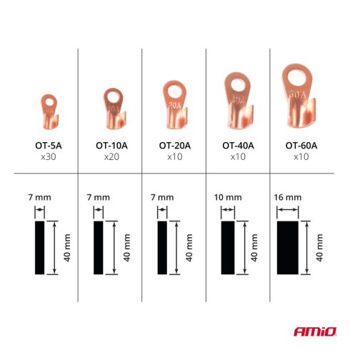 Szemes saru és zsugorcső készlet 80-80 db-os